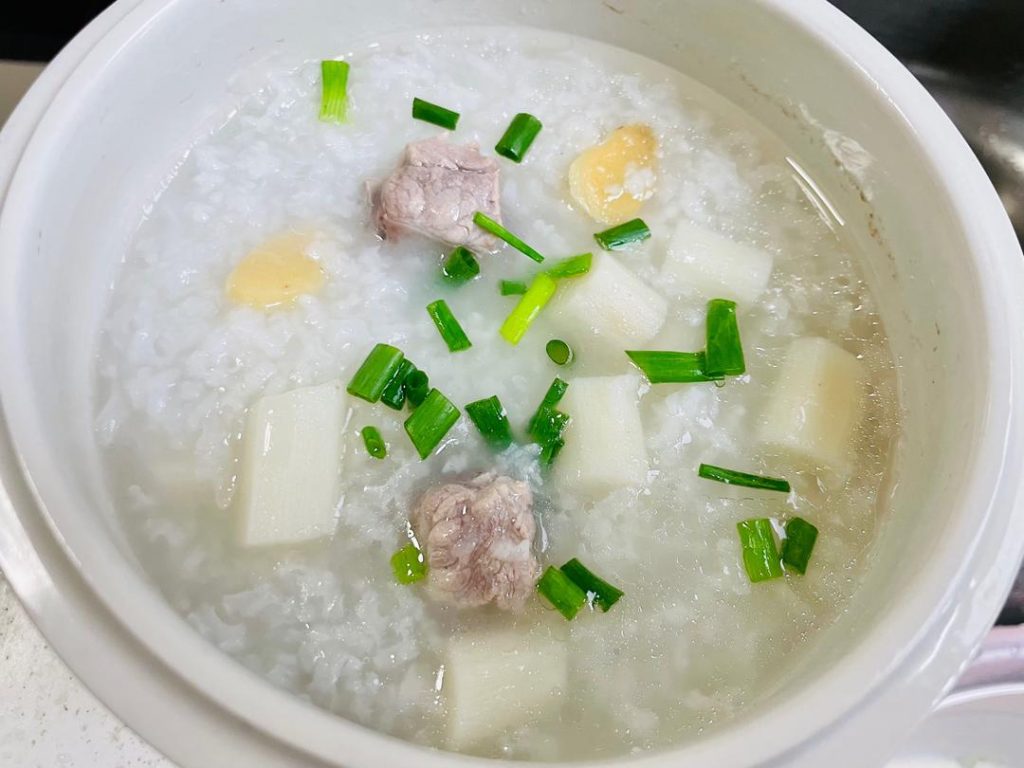 Nourishing Pork Rib and Chinese Yam Congee