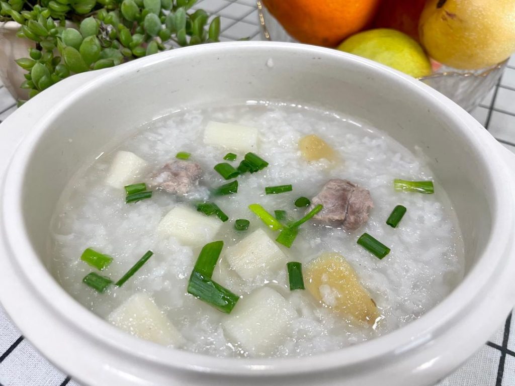 Nourishing Pork Rib and Chinese Yam Congee