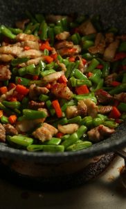 Crisp the Meat and Vegetables