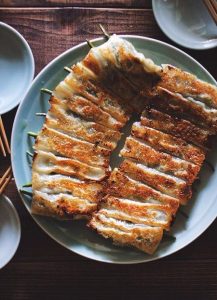 Pan-Fried Shishito Pepper Pork Potstickers