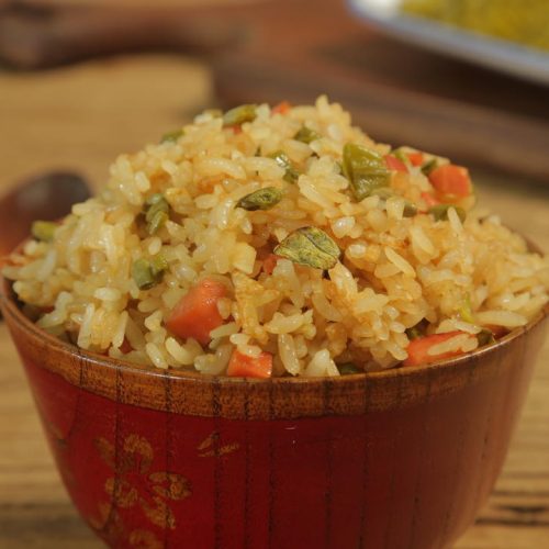 Pickled Long Bean Fried Rice with Ham