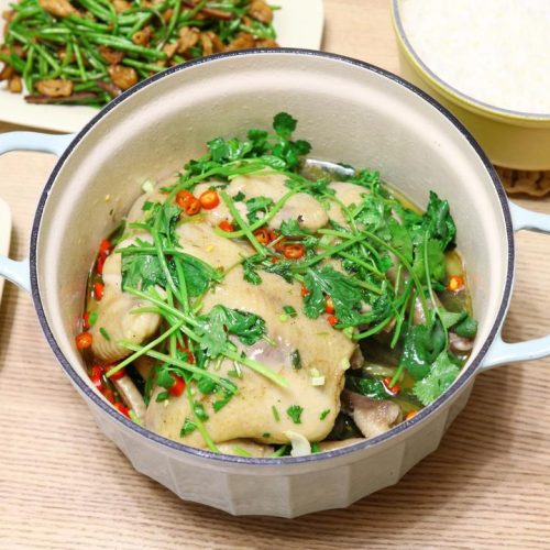 Scallion Oil Chicken (No-Water Method)