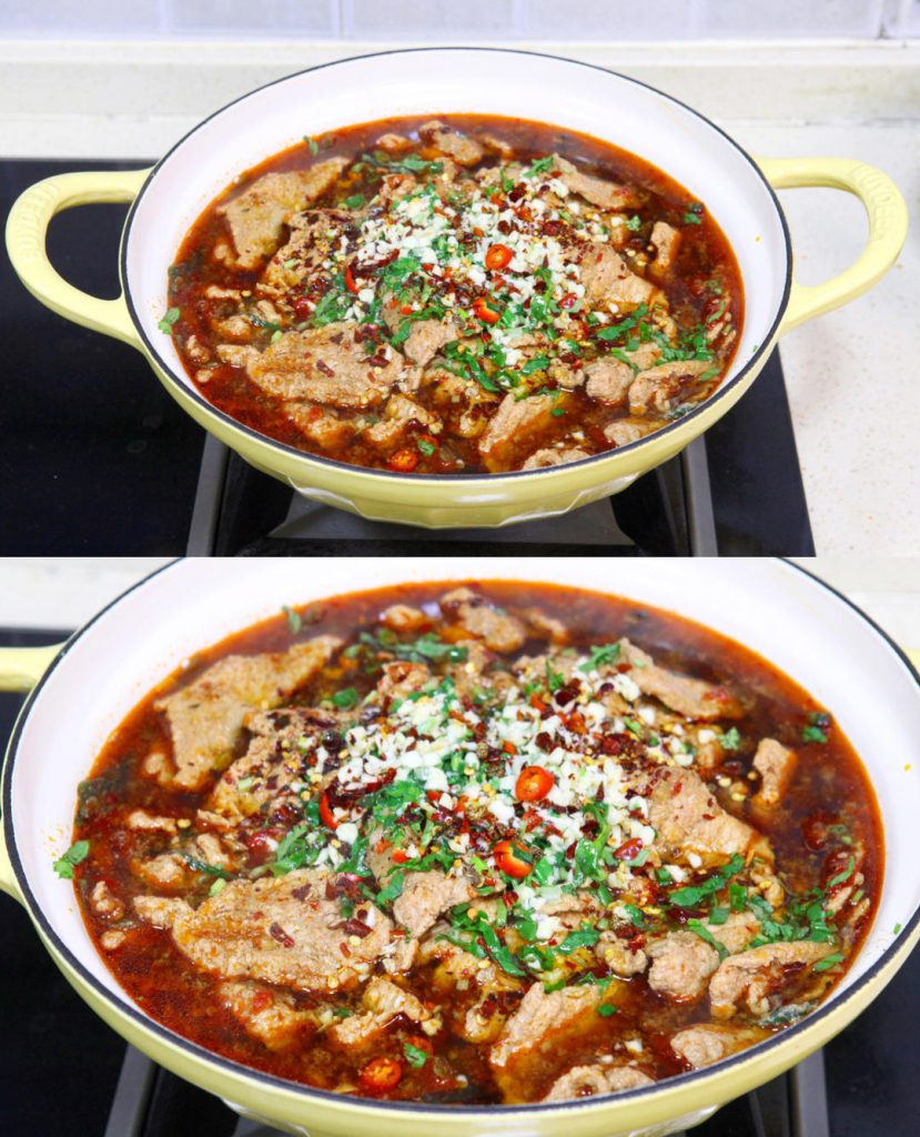 Sichuan Boiled Pork Slices (Shui Zhu Rou Pian)