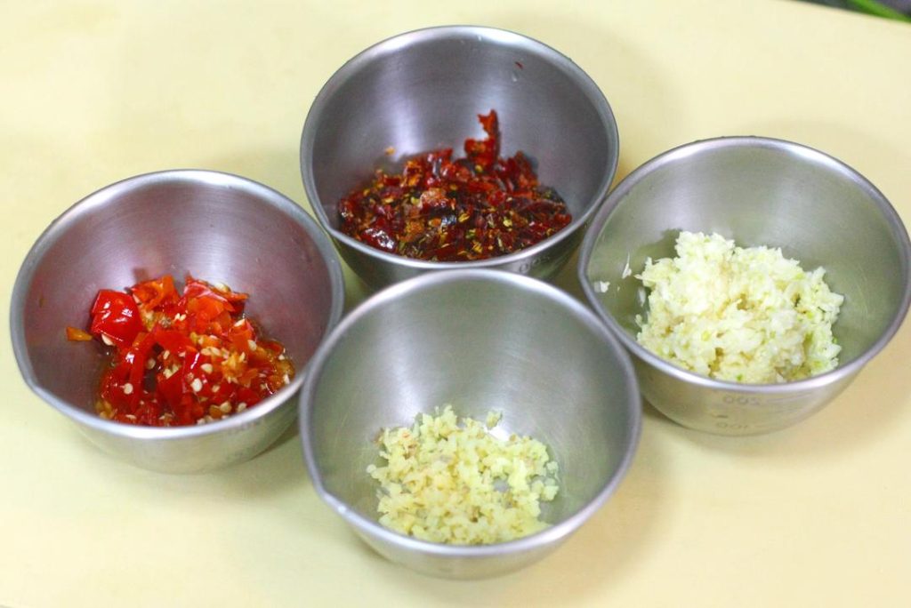 Have your ginger, garlic, and sauces pre-measured and within reach.