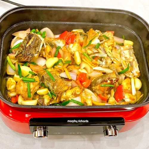 Sizzling Dry Pot Fish Head