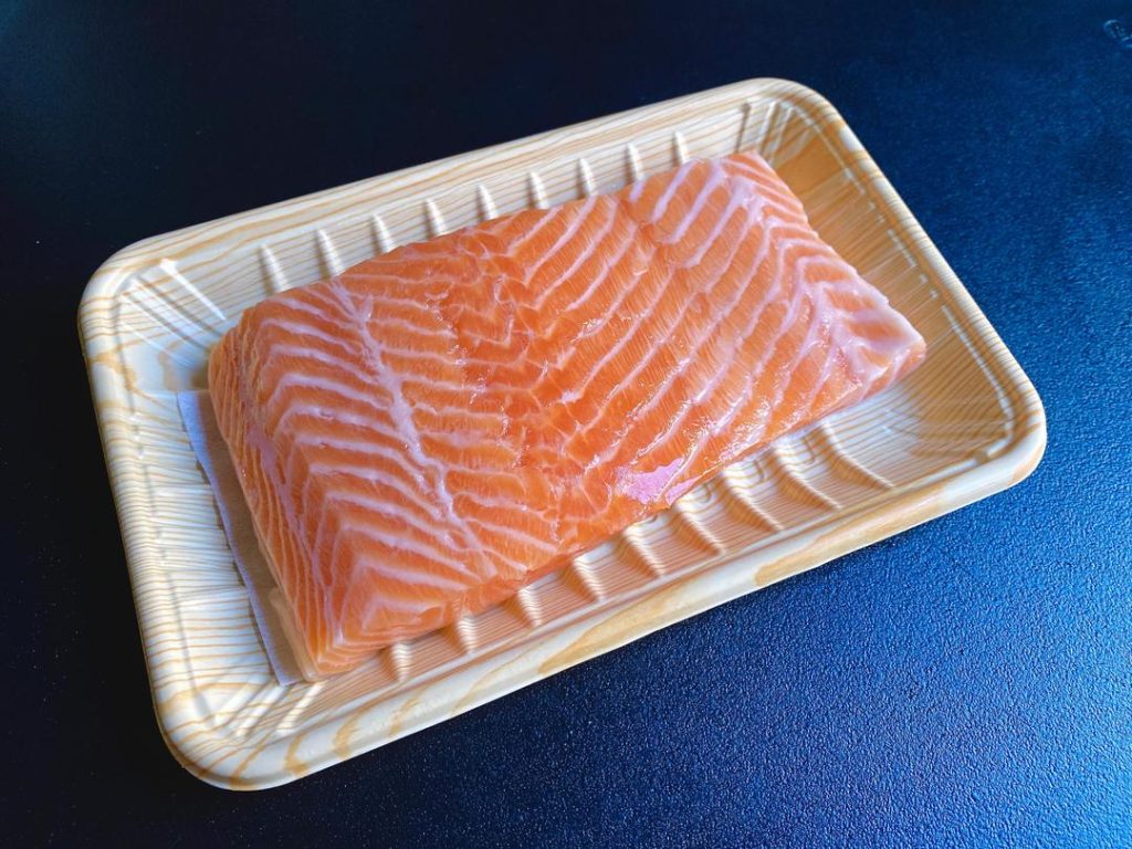 Prepare the Salmon (5 mins): Remove the skin from your salmon fillet. Cut the fish into thick, even strips, about 1-inch wide. Uniform slices ensure everything cooks at the exact same rate.