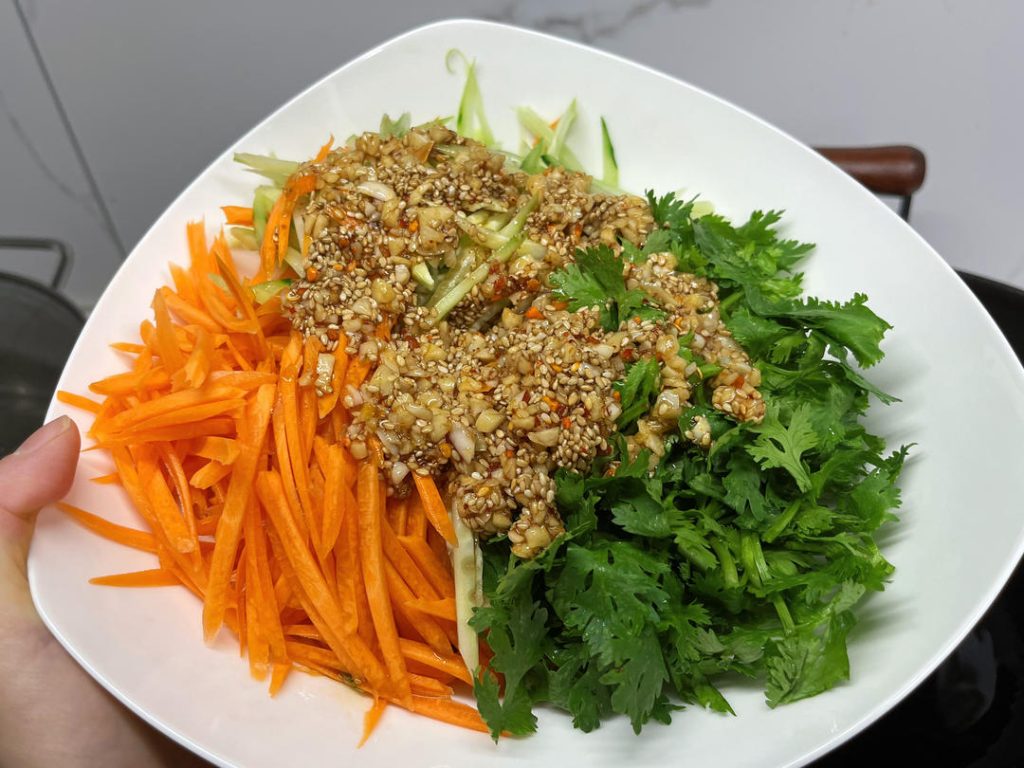 Spicy Cold Tofu Skin Salad