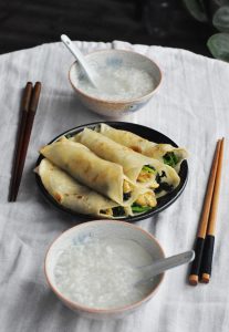 Spring Pancakes with Spinach and Eggs