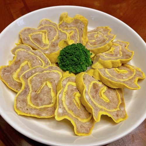 Steamed Pork Egg Rolls