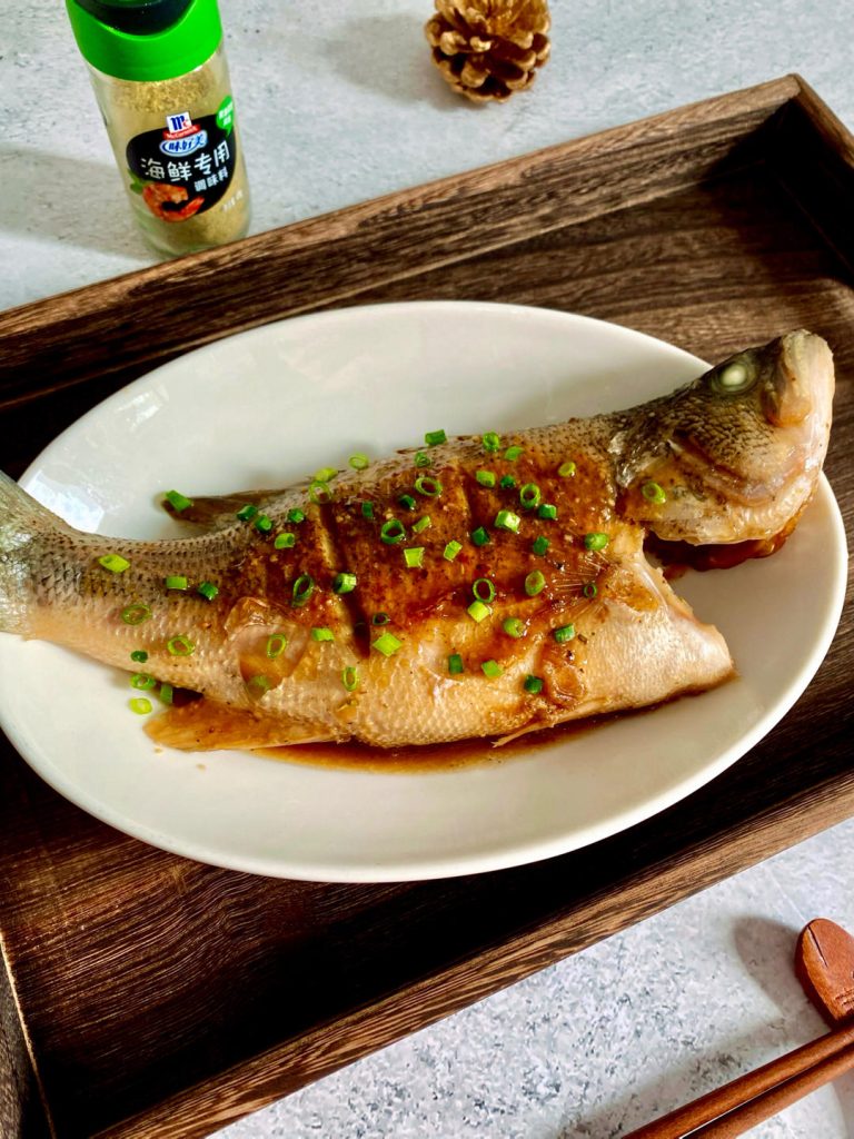 Braised Sea Bass
