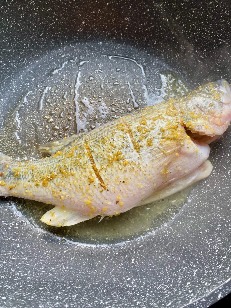 Pan-Fry the Fish (6–8 minutes)