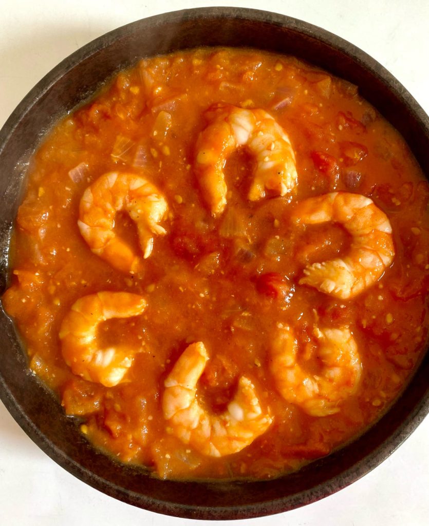 Add the Shrimp (1-2 minutes)