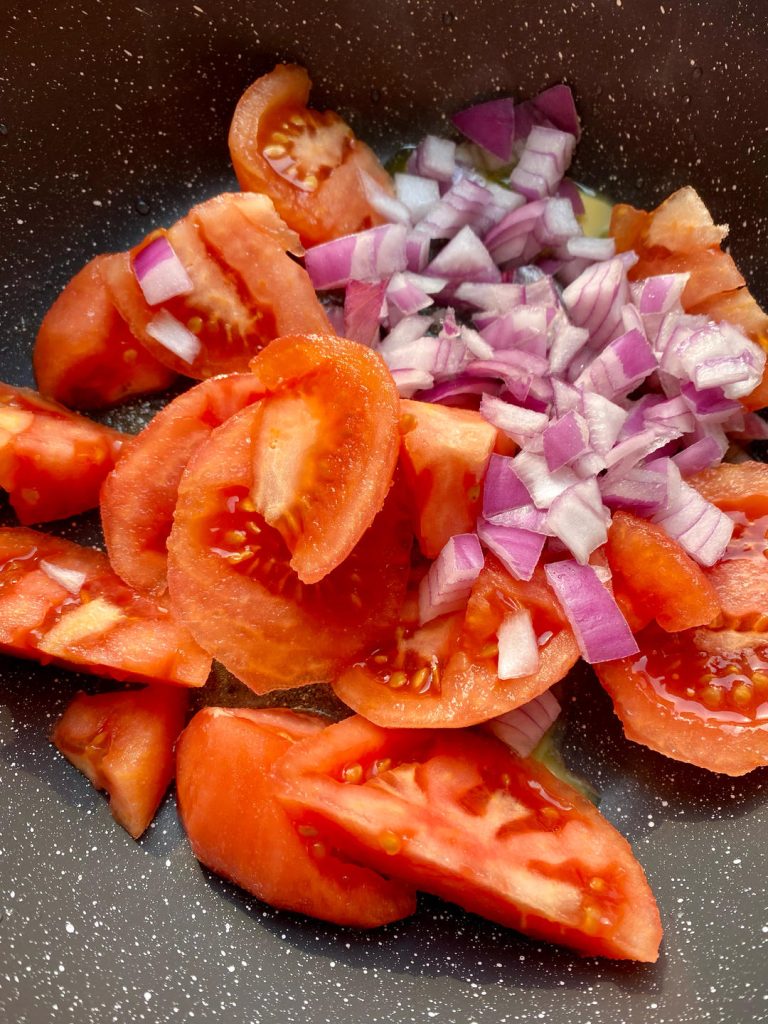 Sauté the Aromatics (3-4 minutes)