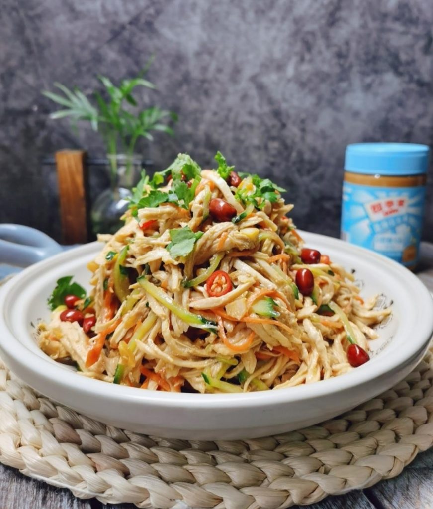 Creamy Cold Shredded Chicken