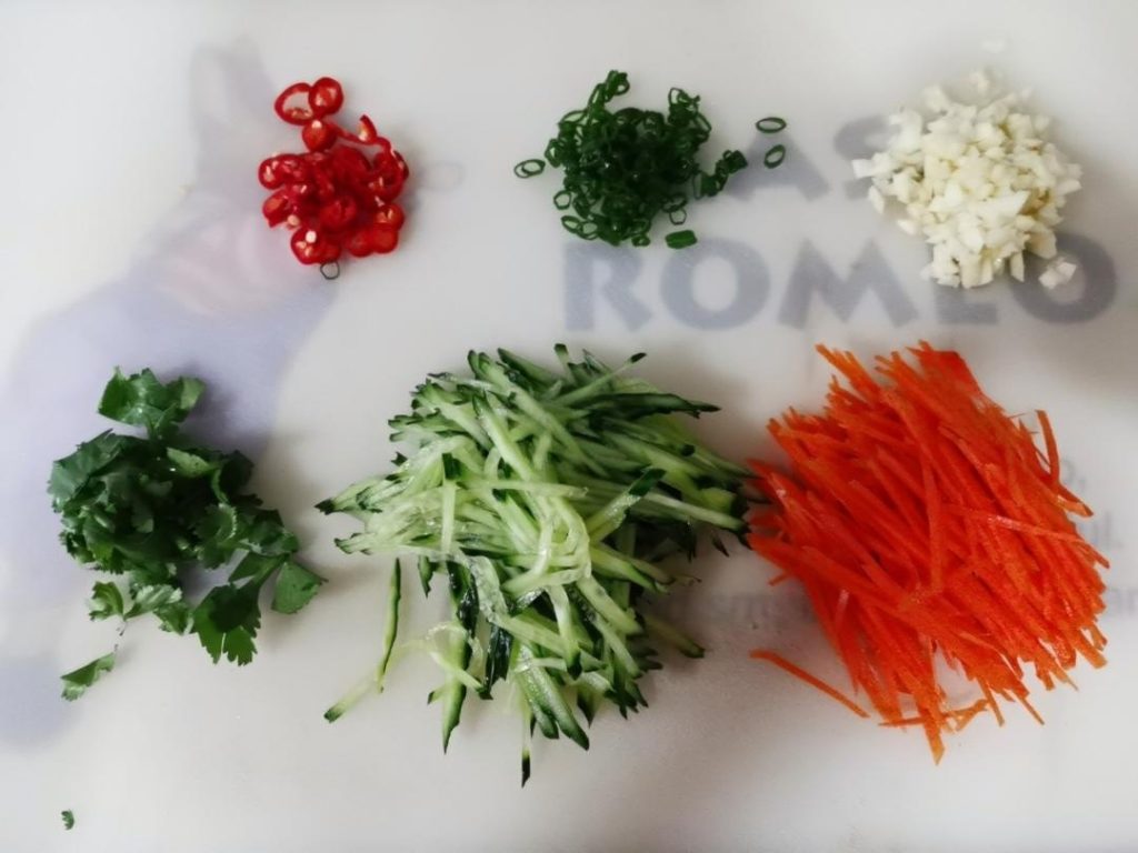 Julienne the Vegetables