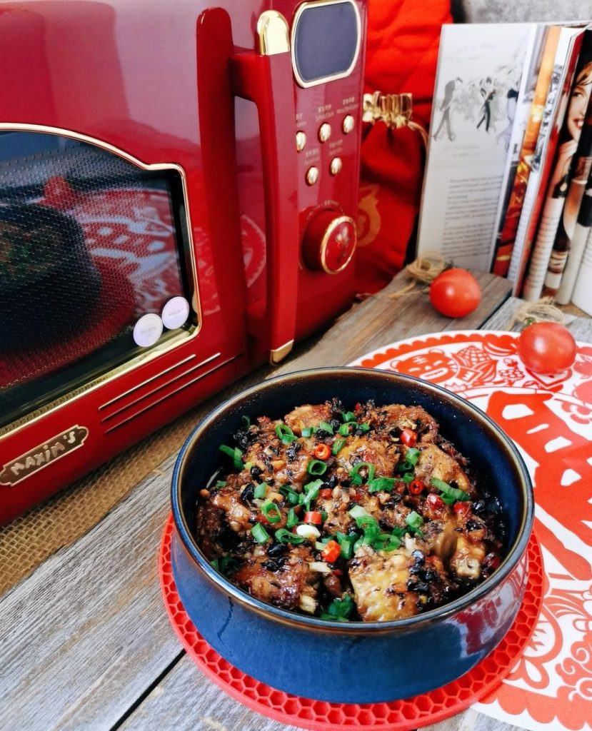 Microwave Black Bean Chicken Wings