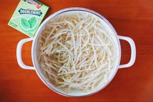 1. Blanch the Bed of Vegetables