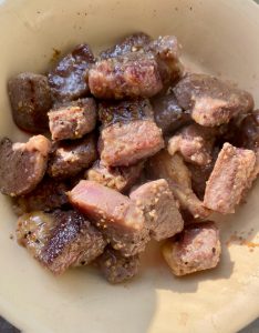 Sear the Beef (2–3 minutes)