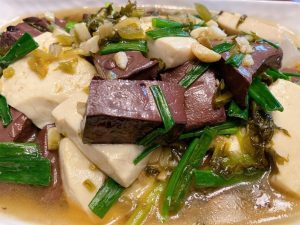 Pig Blood Curd with Tofu