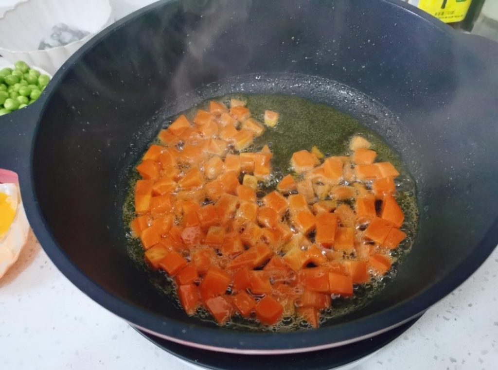 Sauté the Carrots (2 Minutes)