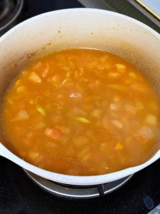 Build the broth (Bring to a boil)