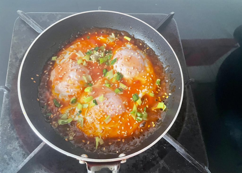 Tomato Ketchup Fried Eggs