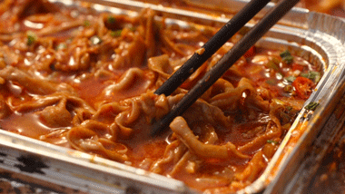 Crisp Sizzling Duck Intestines