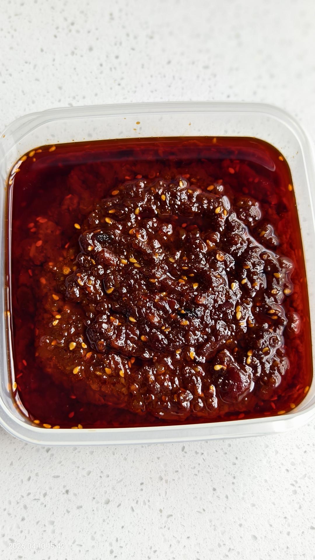 Jar of all-purpose jian bing sauce