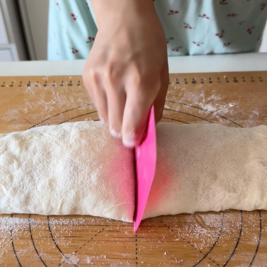 Cut the log into 2 large loaves, or 4 smaller ones for sandwich-sized ciabatta.