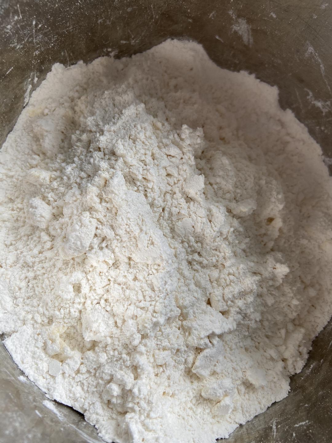No need to soften the butter - rub it into th