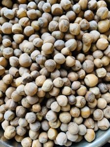 Pick over the hazelnuts and discard worm-holed or hollow ones