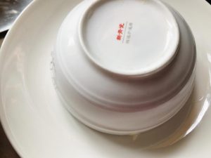 Pack the florets flower-side down into a bowl, tightly