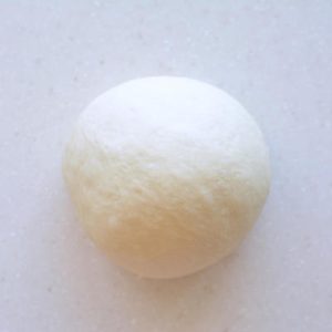 Knead all ingredients except the colorings and butter for about 10 minutes, add the butter, then divide into 252 g, 190 g and 130 g portions.