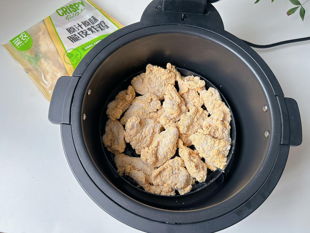 No oil spray needed - lay the chicken flat, n