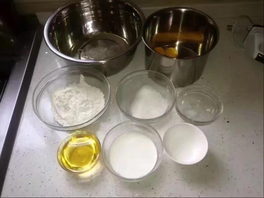 Prep: sift the flour, separate the yolks and