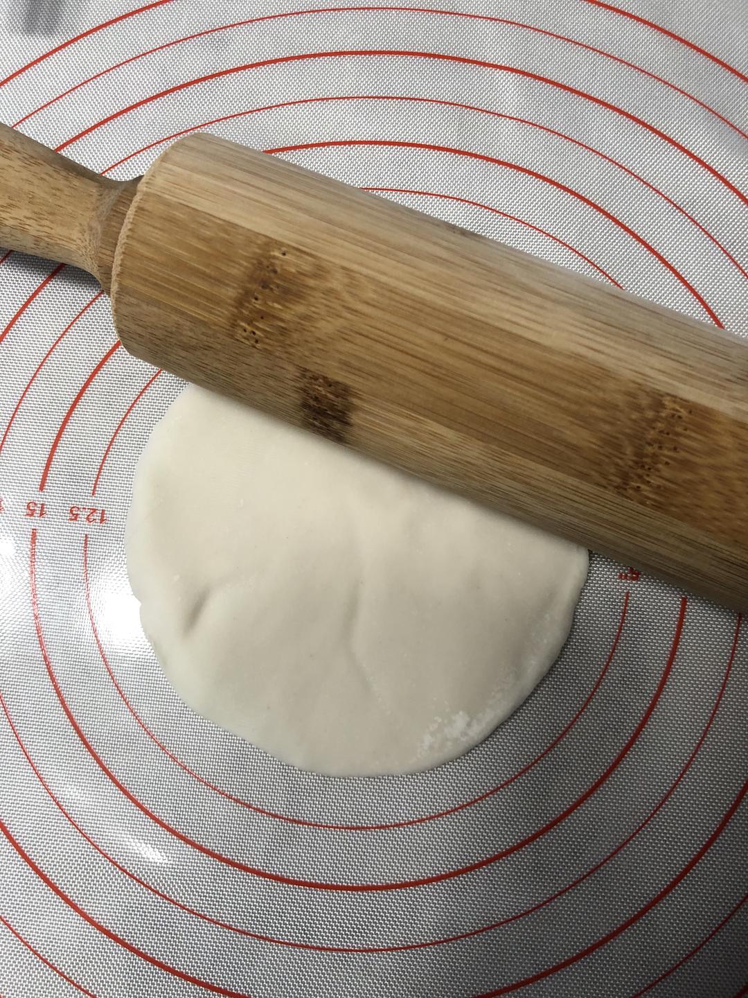 The dumpling wrappers need work: roll the edg