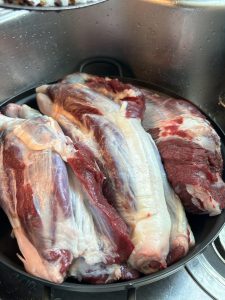 A whole beef shank, kept whole, from a reputable source