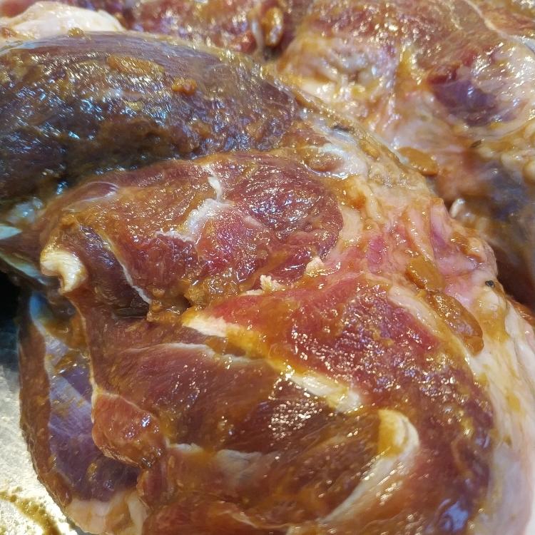 Rest the paste-coated beef for at least an hour, or overnight in the fridge