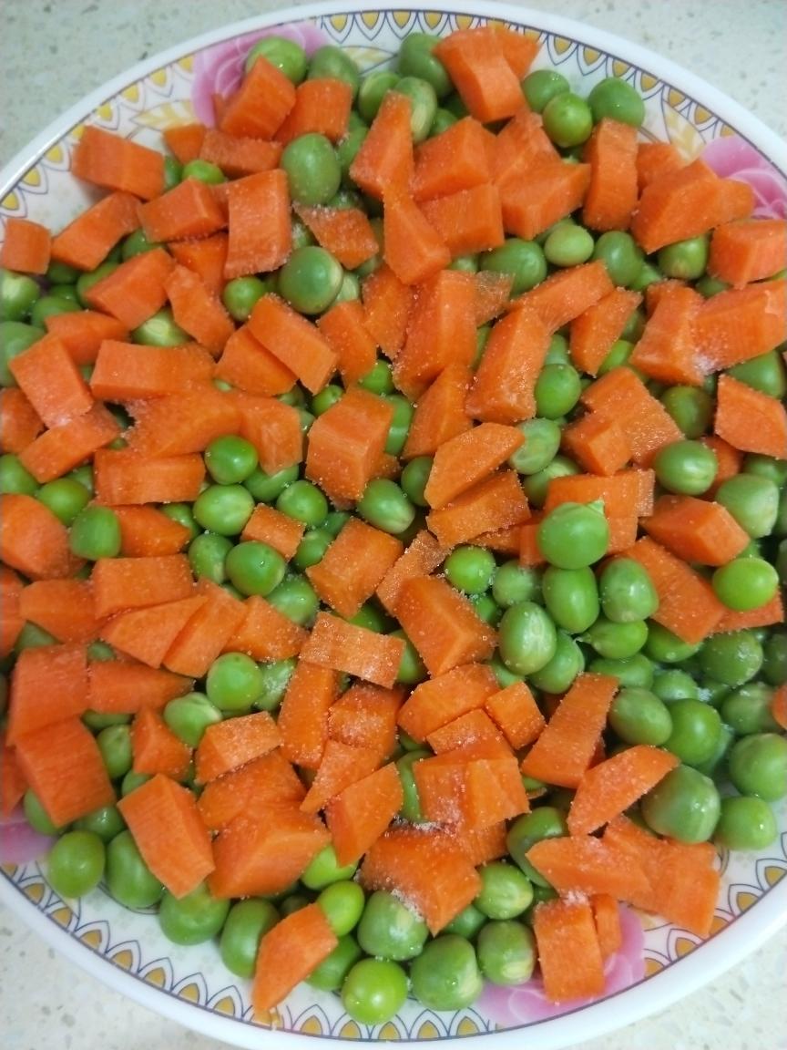 Sprinkle a little salt over the vegetables