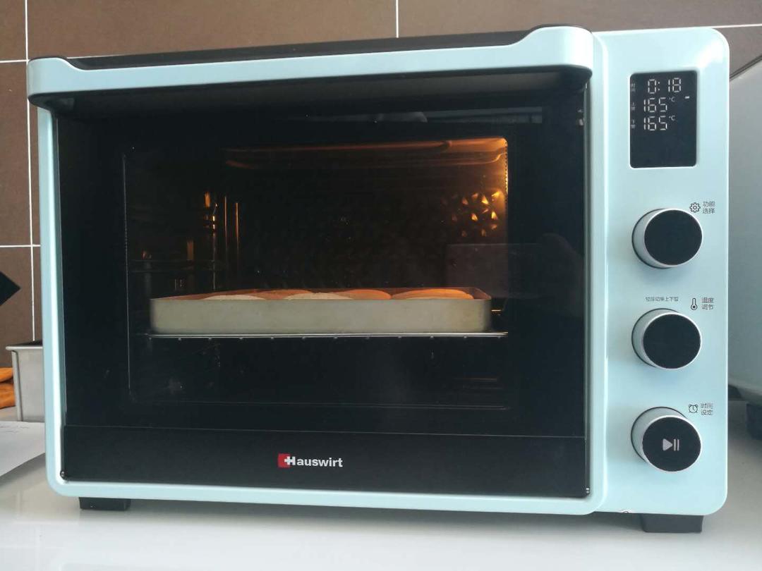 Bake: Remove pan (and water). Preheat oven to