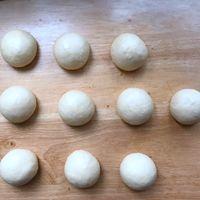 Punch down the dough and divide into 10