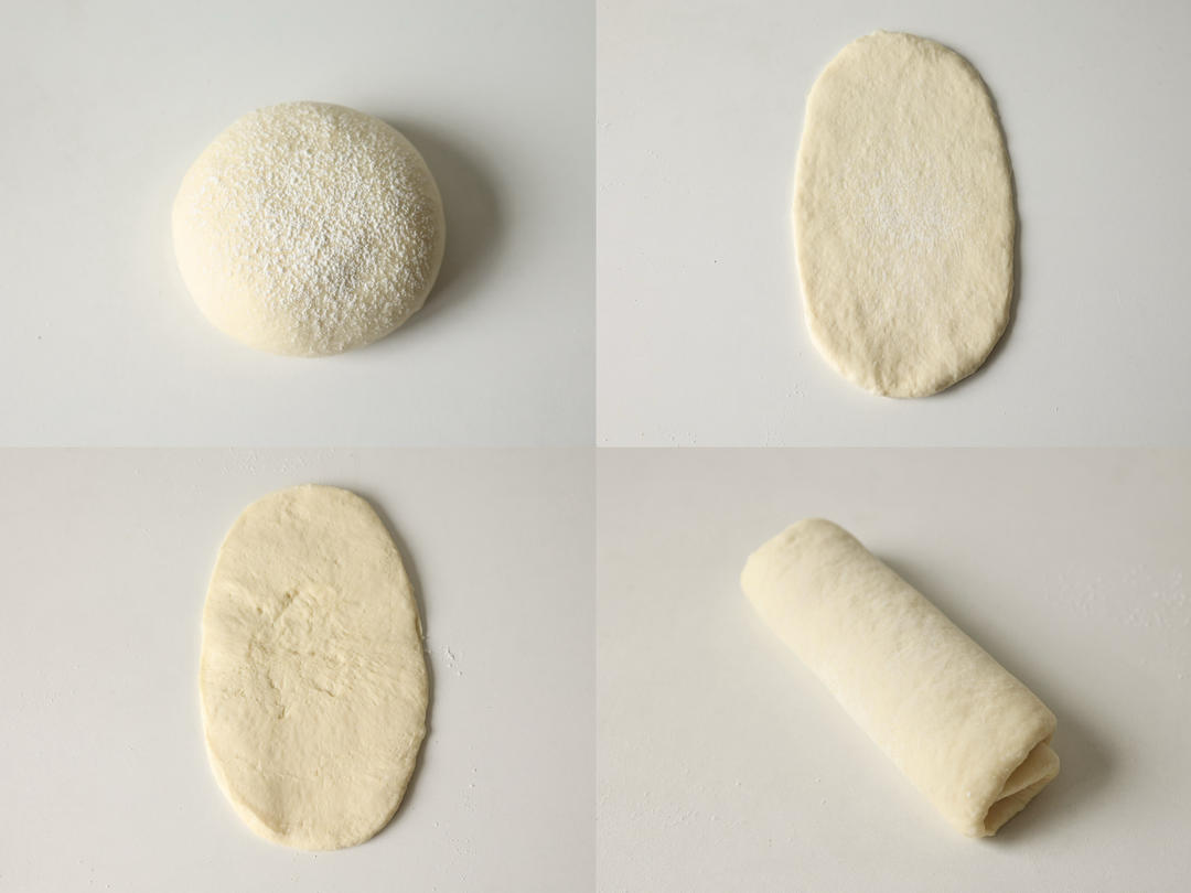 Roll each piece out about 25 cm long and 14 c
