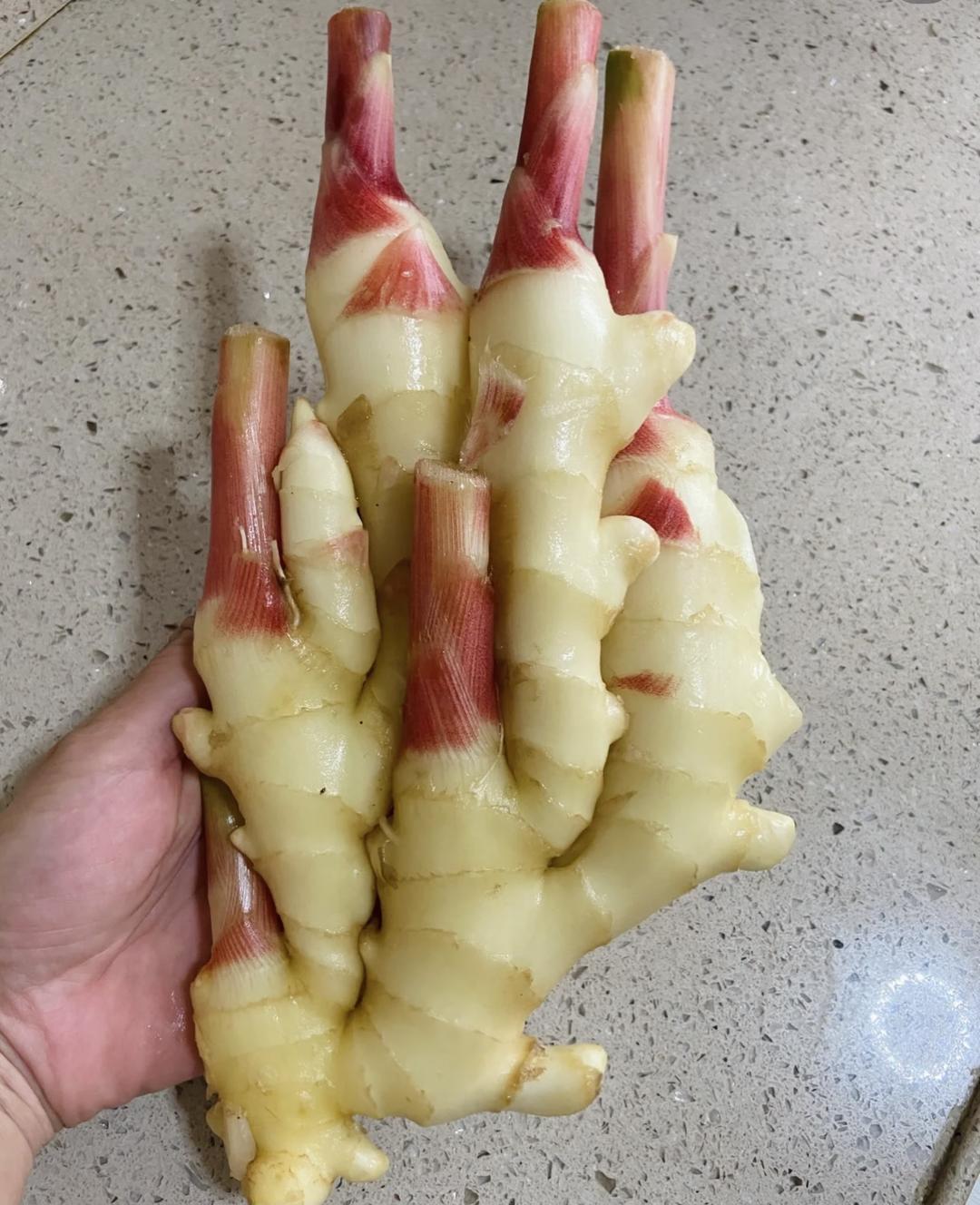 Choose young tender ginger with pale skin for the pickle