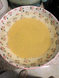 Prep the yam, millet, and red dates