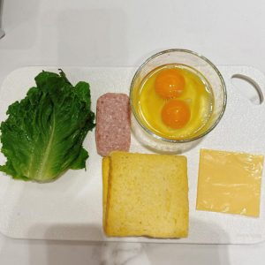 准备好食材。