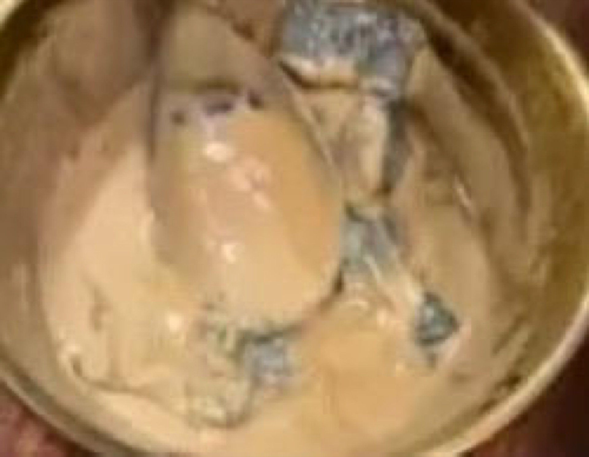 Sesame paste and fermented tofu mixed in a bowl
