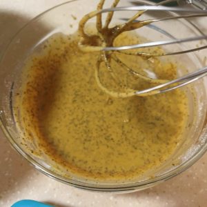 Silky smooth glossy roll cake batter