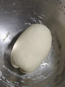 Third knead and rest of the smooth elastic dough