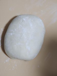 Dusting the dough and work surface with flour