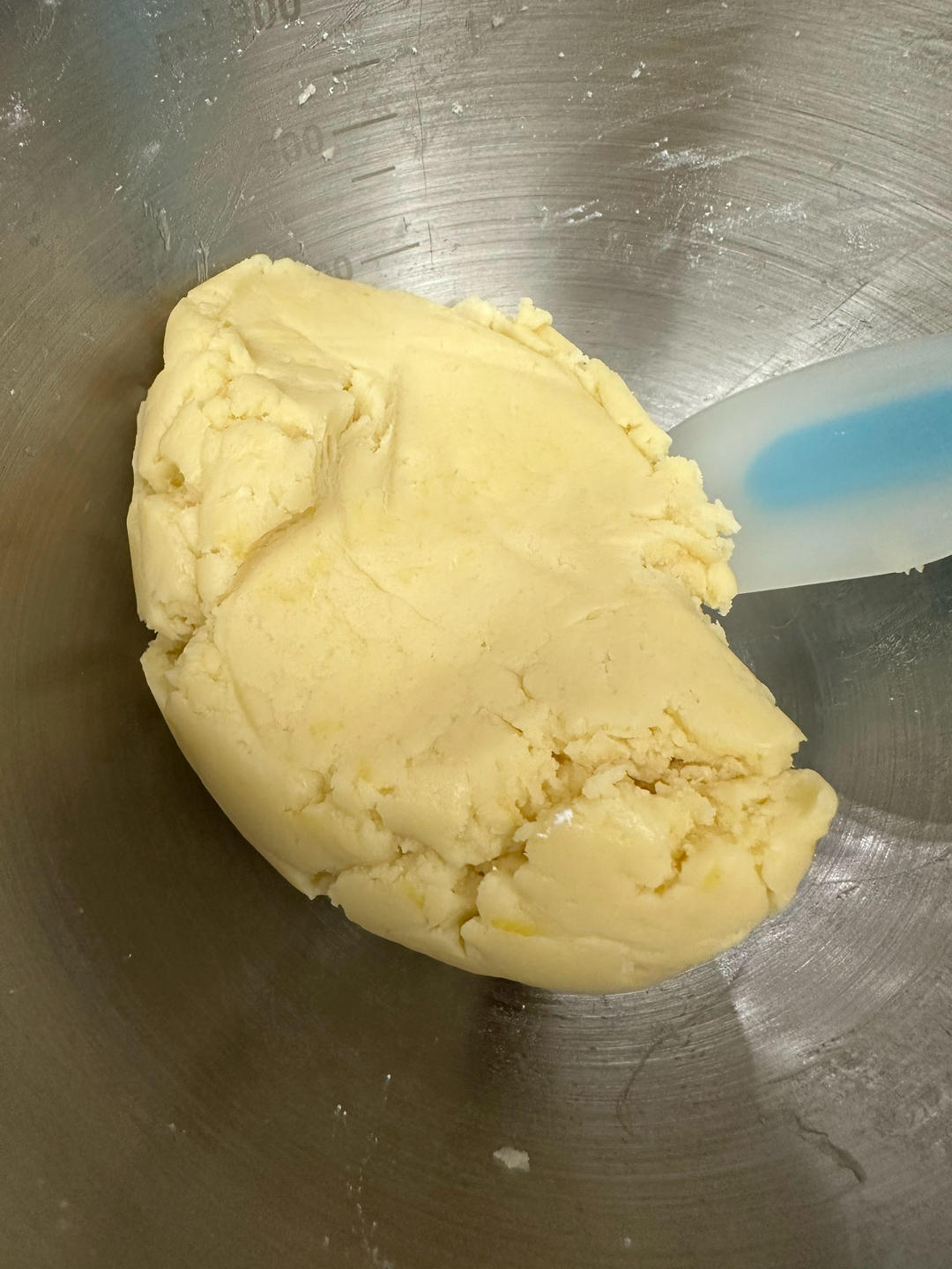 Bringing the lemon cookie dough together
